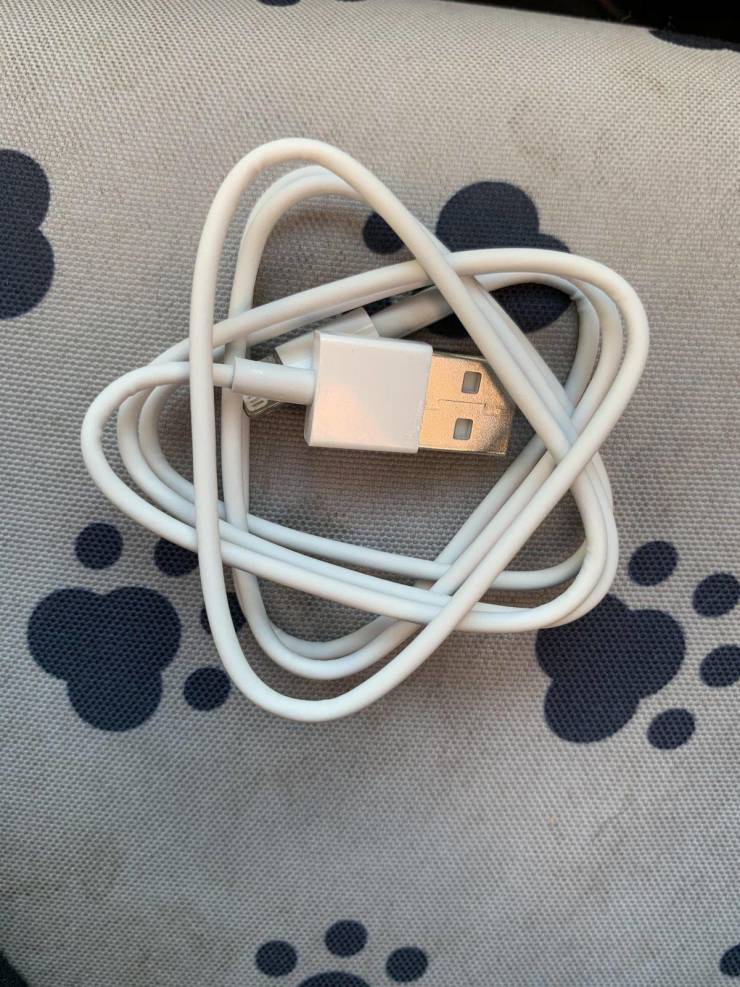 “The way this cord settles taken out of the box.”