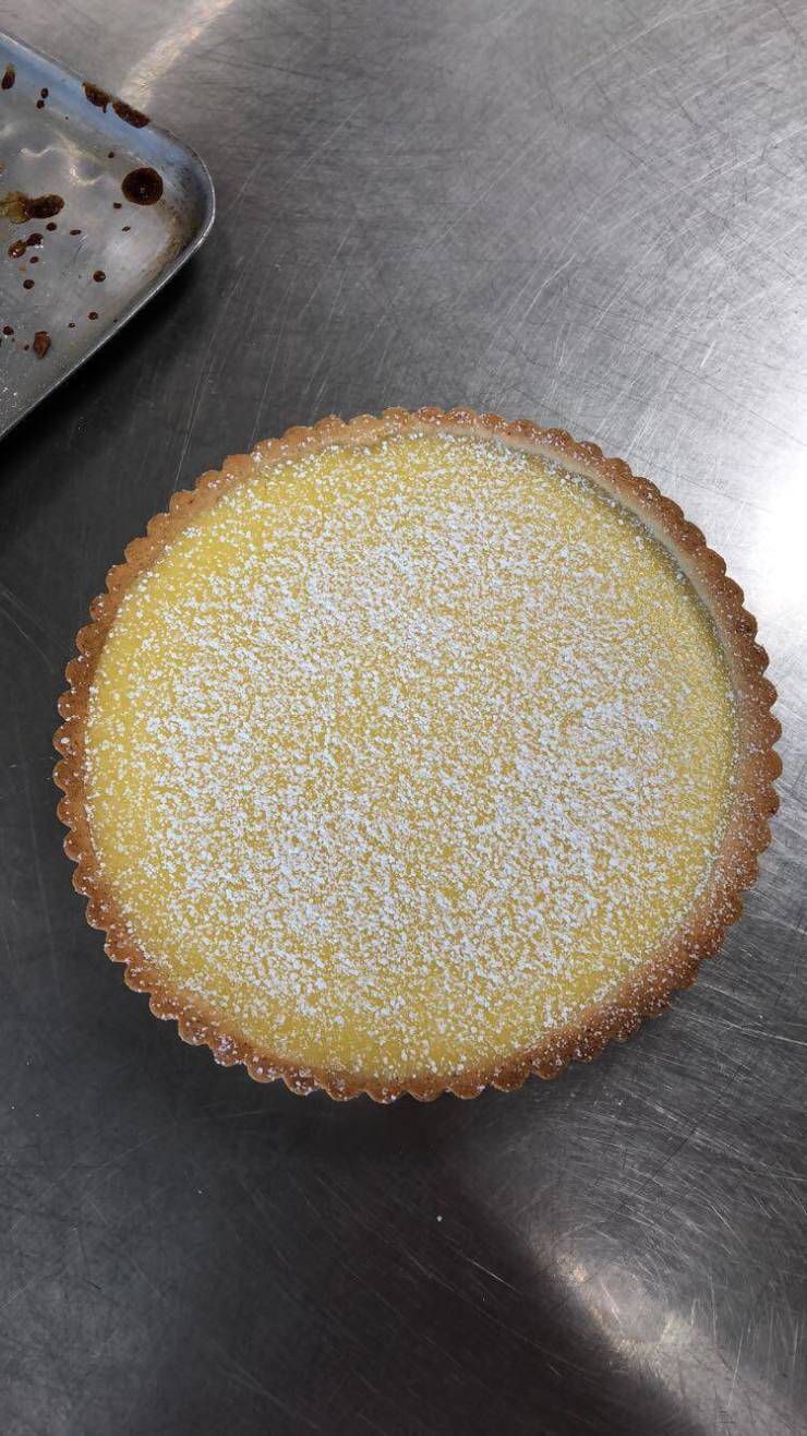 “Nearly perfect lemon tart.”