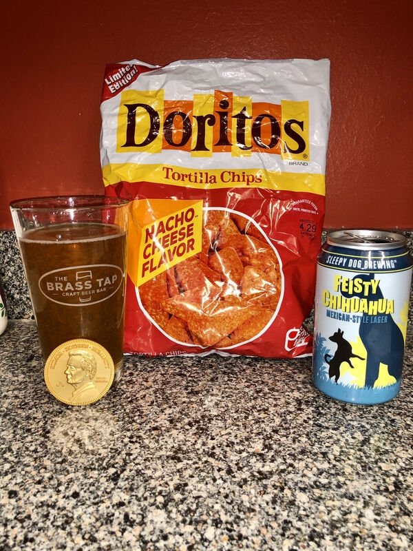 snack - Limite Edition! Doritos Brand Tortilla Chips 4.29 Pacho Cheese Flavor Sleepy Dog Brewing The A Brass Tap Craft Beer Bar Leisty Chihuahua NericaniStyle Lager Sadha Chip 3