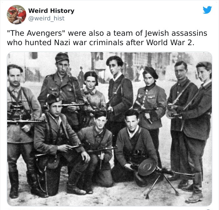 benjamin levin partisane - Weird History hist "The Avengers" were also a team of Jewish assassins who hunted Nazi war criminals after World War 2.