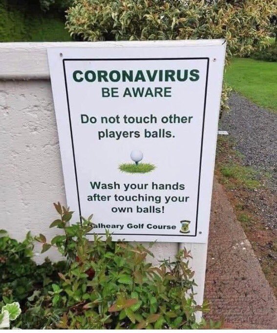 nature reserve - Coronavirus Be Aware Do not touch other players balls. Wash your hands after touching your own balls! Lalheary Golf Course