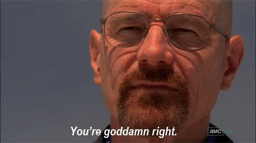 breaking bad you re damn right gif - You're goddamn right.