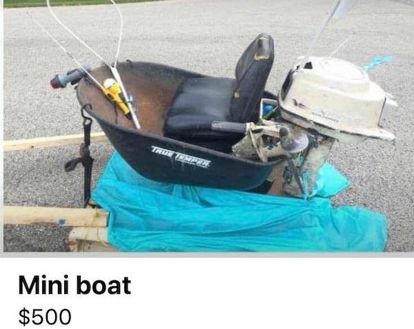 mini boat $500 - craigslist