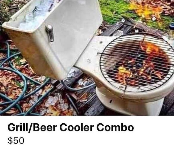 grill/beer cooler toilet combo - craigslist
