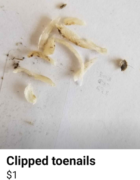 clipped toenails - craigslist
