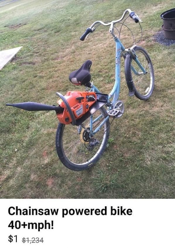 chainsaw powered bike - craigslist