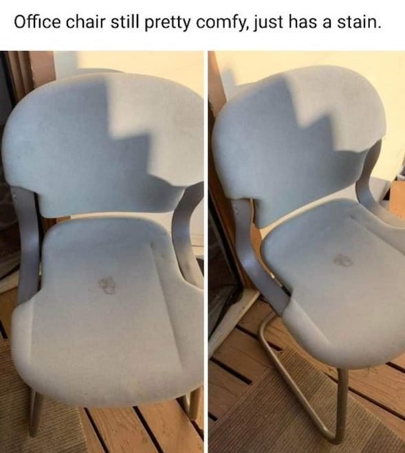 office chair still pretty comfy just has a stain - craigslist