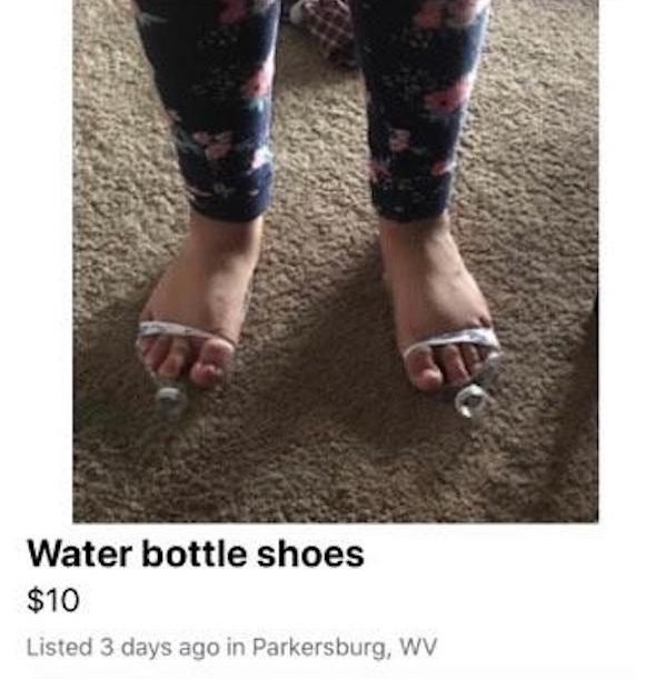 water bottle shoes - craigslist