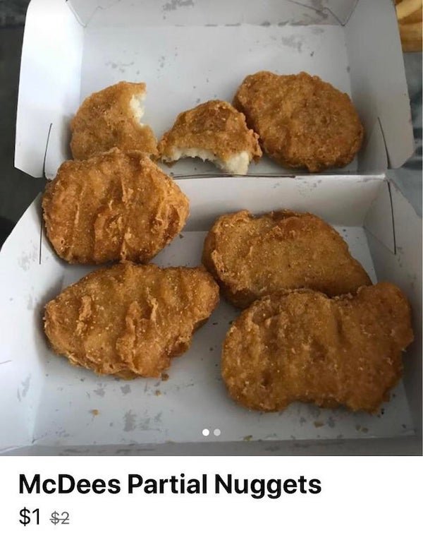mcdees mcdonald's partial chicken nuggets - craigslist
