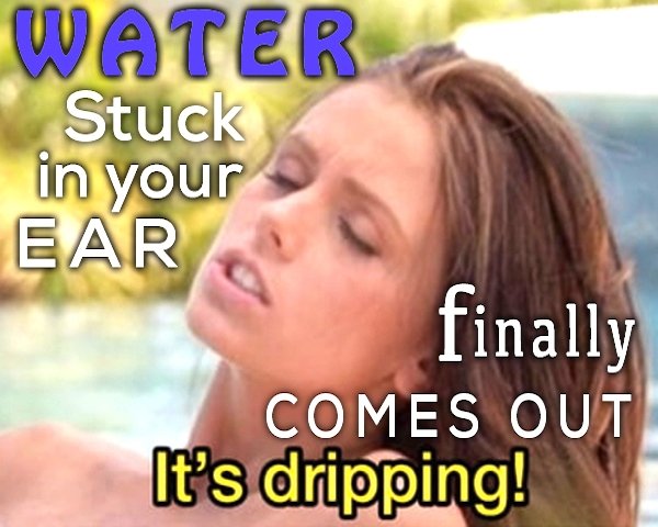 Water Stuck in your Ear finally Comes Out It's dripping!