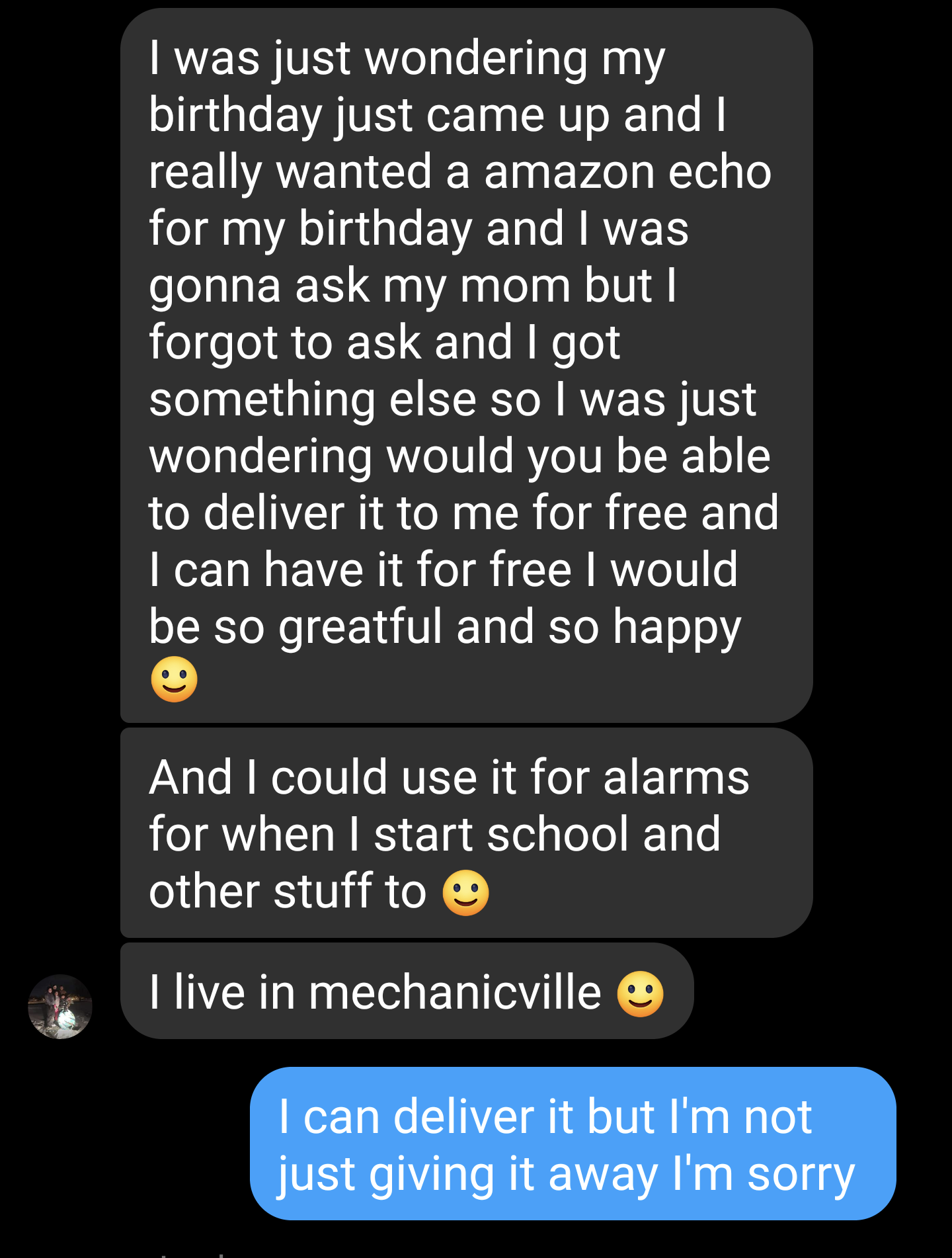 atmosphere quotes - I was just wondering my birthday just came up and I really wanted a amazon echo for my birthday and I was gonna ask my mom but I forgot to ask and I got something else so I was just wondering would you be able to deliver it to me for f