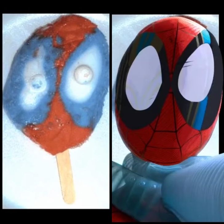 spiderman popsicle into the spider verse