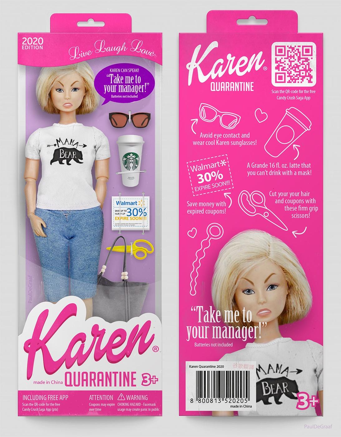 hair coloring - 2020 Edition Live Laugh Low Karen Karen Can Speak! "Take me to your manager! Quarantine Batteries not included Scan the Qrcode for the free Candy Crush Saga App Avoid eye contact and wear cool Karen sunglasses! >> Bear A Grande 16 fl. oz. 