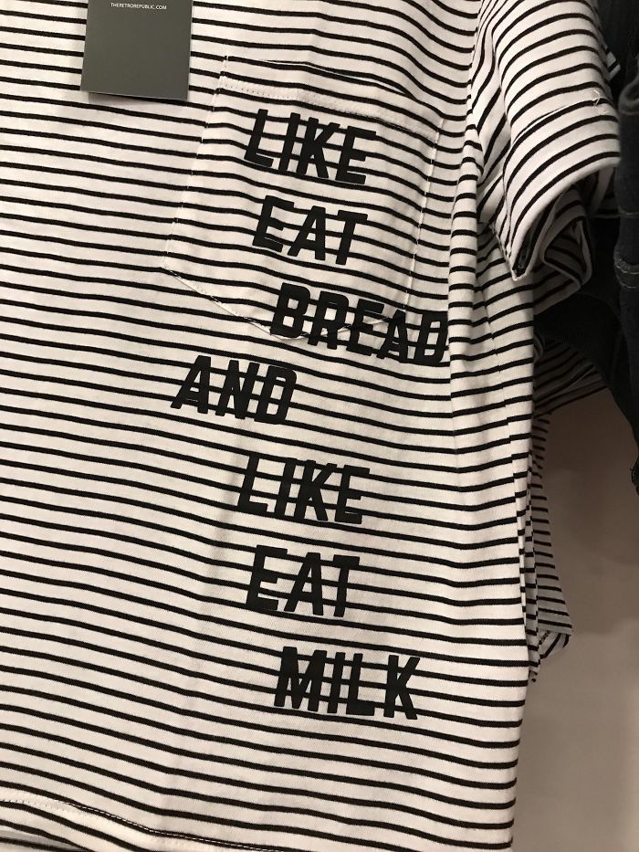 like eat bread and like eat milk shirt