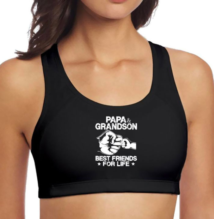 chicago bulls sports bra - Papa& Grandson Best Friends For Life