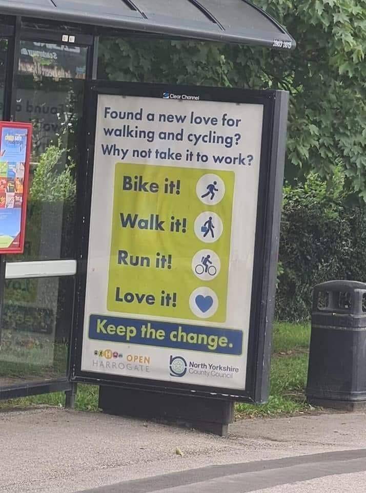 vehicle - Car Charme brug Kov Found a new love for walking and cycling? Why not take it to work? din Bike it! Walk it! 4 Run it! Love it! Keep the change. Open Harrogate North Yorkshire County Council