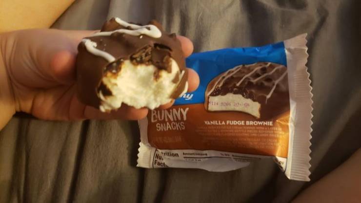 ice cream - Bunny Snacks Vanilla Fudge Brownie rition Nu. Fact