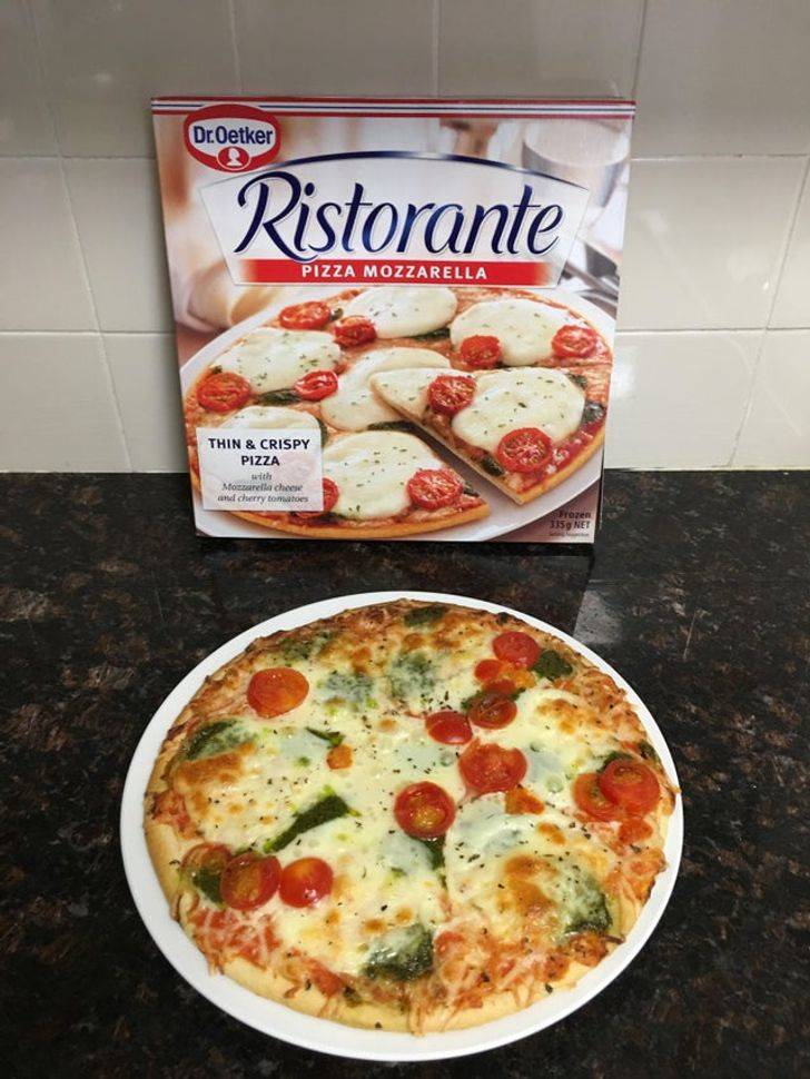 ristorante frozen pizza - Dr.Oetker Ristorante Pizza Mozzarella Thin & Crispy Pizza with Monache and curry Lomas Prozen 3159 Net