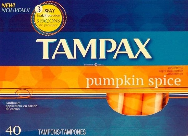 pumpkin spice tampon