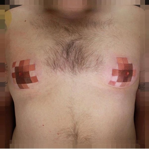 pixel nipple tattoo