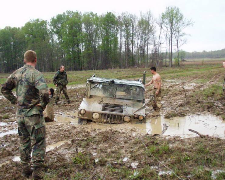 hmmwv stuck