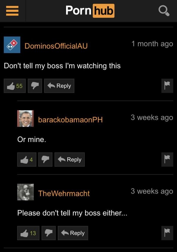 34 Wild Comments From Pornhub.