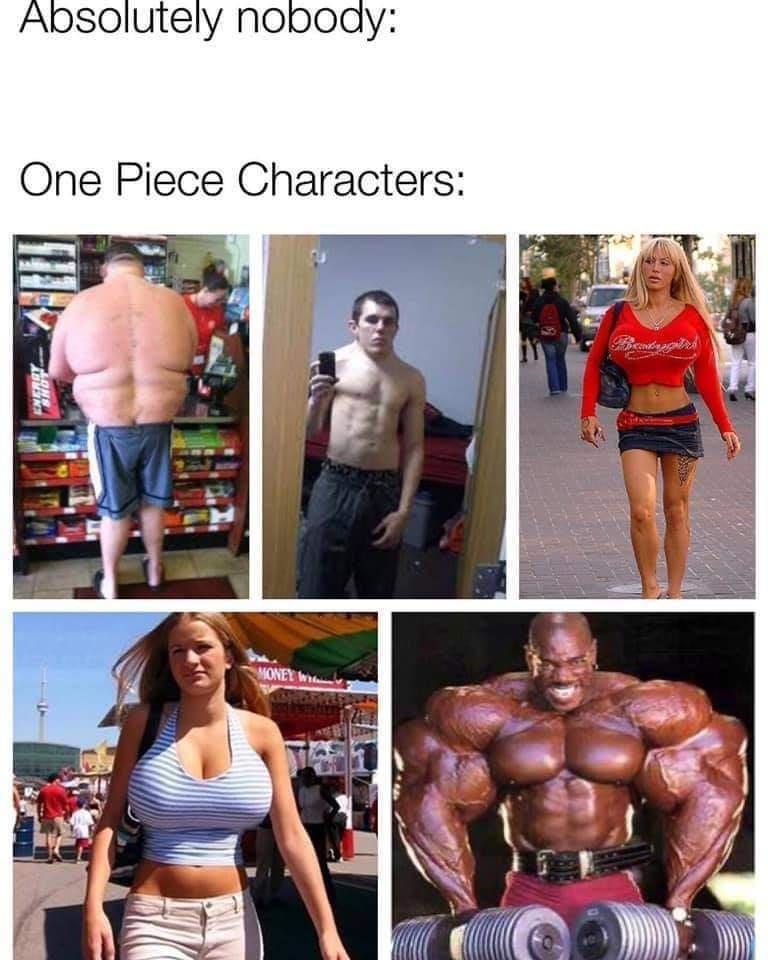 Absolutely nobody One Piece Characters