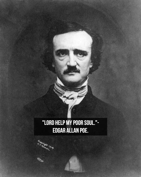 edgar allan poe hd - 'Lord Help My Poor Soul.' Edgar Allan Poe. Copyright 1904 C.T. Tatmark.