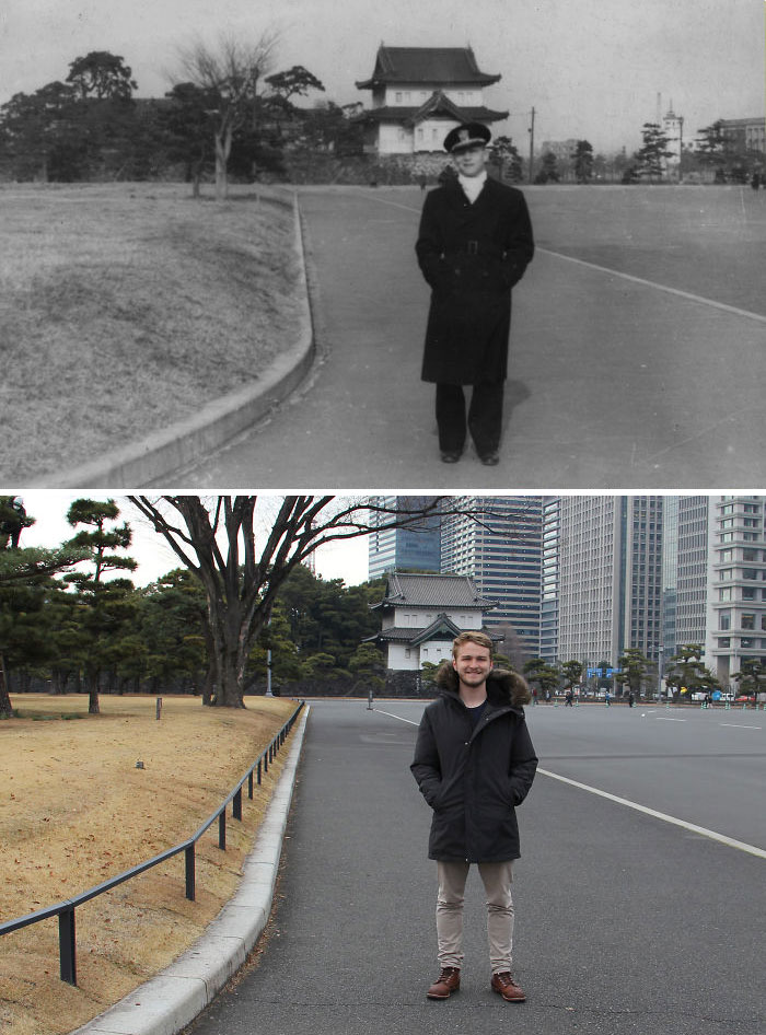 My Grandfather And I In Tokyo, 73 Years Apart