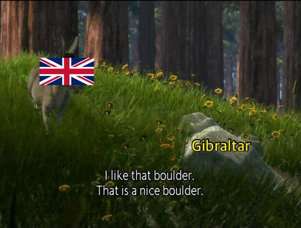 shrek boulder meme - K Gibraltar I that boulder. That is a nice boulder.