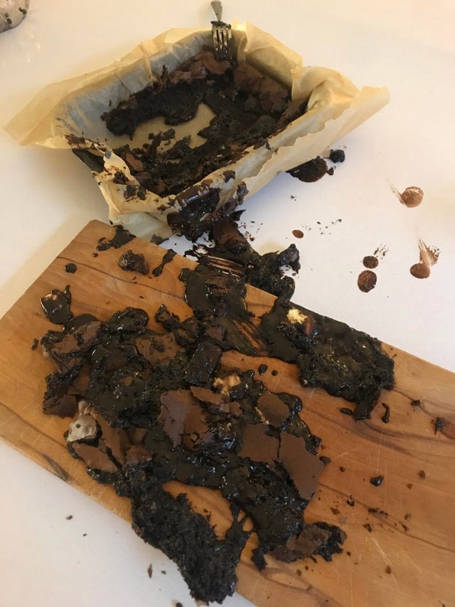 burnt brownies