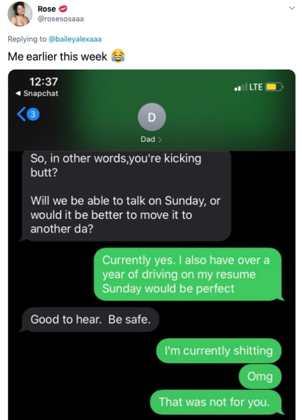 screenshot -  So, in other words,you're kicking butt? Will we be able to talk on Sunday, or would it be better to move it to another da? Currently yes. I also have over a year of driving on my resume Sunday would be…