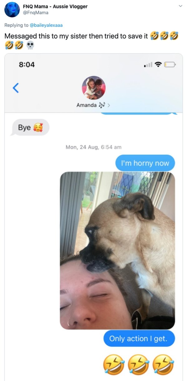 snout - Fnq Mama Aussie Vlogger Messaged this to my sister then tried to save it