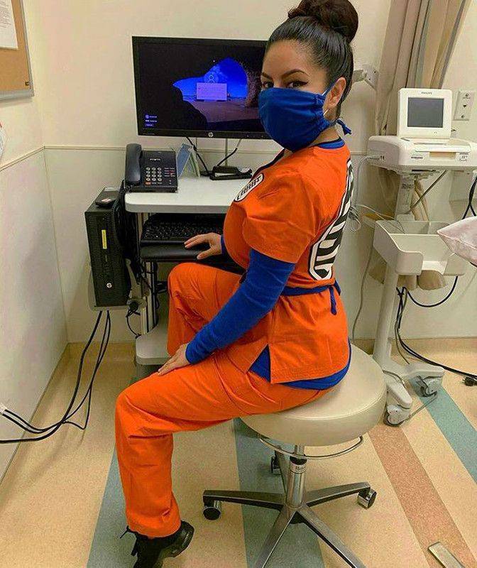 nurse in dragon ball z scrubs - . t. be 13 |