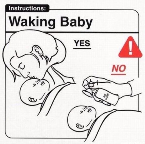 safe baby handling tips - Instructions Waking Baby Yes No Ar Morn 3