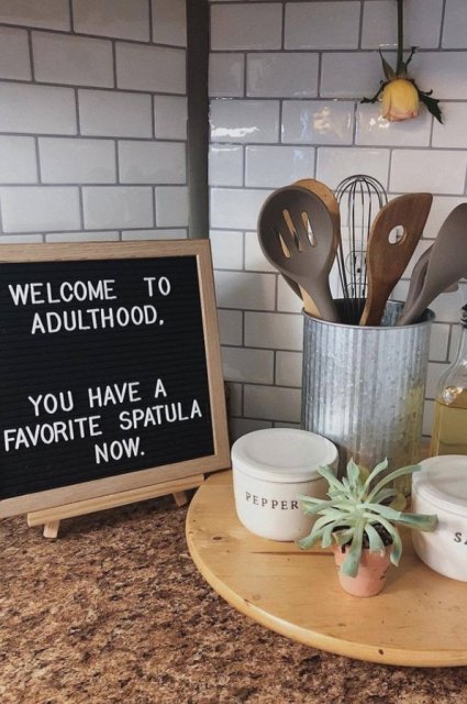 Welcome To Adulthood, You Have A Favorite Spatula Now.