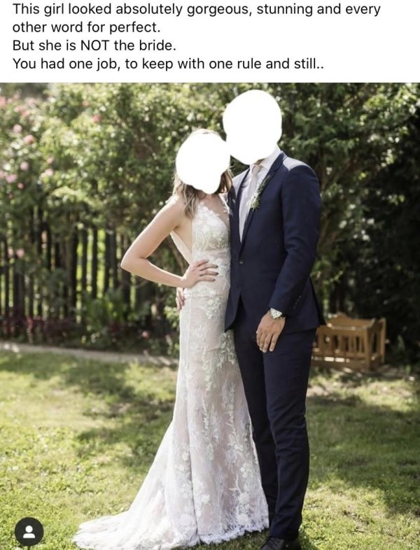 wedding dresses for guests - This girl looked absolutely gorgeous, stunning and every other word for perfect. But she is Not the bride. You had one job, to keep with one rule and still..