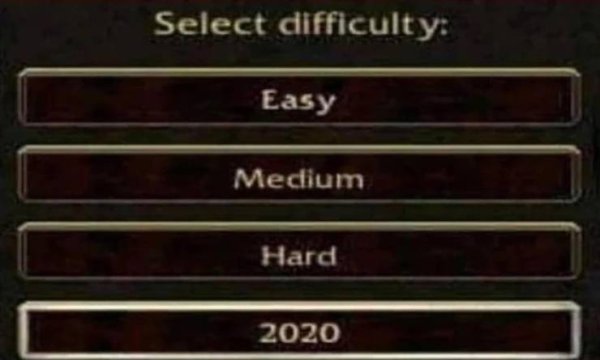 Select difficulty Easy Medium Hard 2020