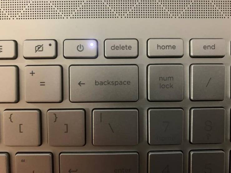 computer keyboard - delete home end backspace num lock {