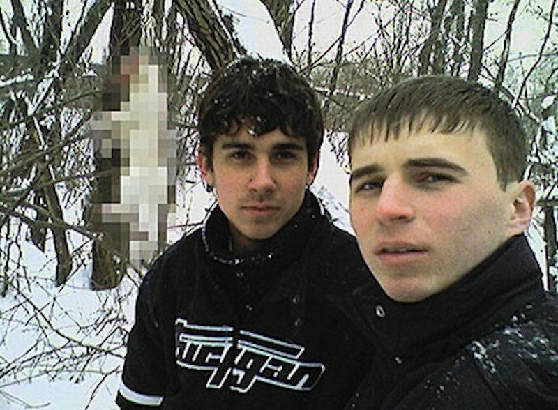 In 2007 in Dnipropetrovsk, Ukraine, two psychopathic teens carried out and filmed a series of brutal murders for their own entertainment, killing 21 people, including a pregnant woman and her fetus, which they took out of the womb and left at the doorstep of the woman’s parents’ house