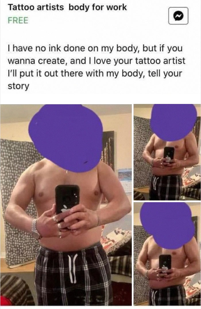 muscle - Tattoo artists body for work Free I have no ink done on my body, but if you wanna create, and I love your tattoo artist I'll put it out there with my body, tell your story