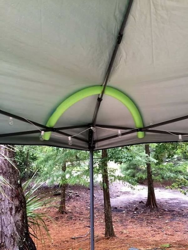Stop water from puddling up on your canopy