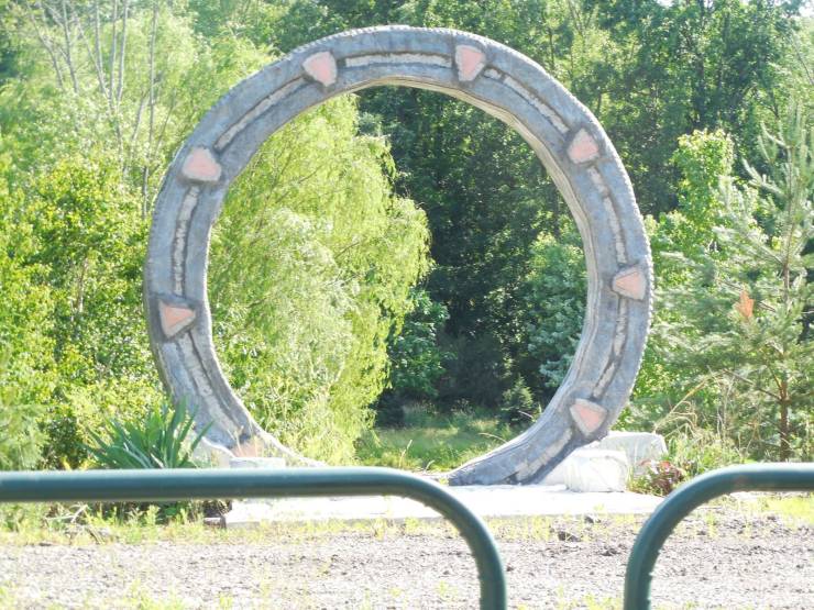 “What I presume to be a Stargate in the middle of a random field.”