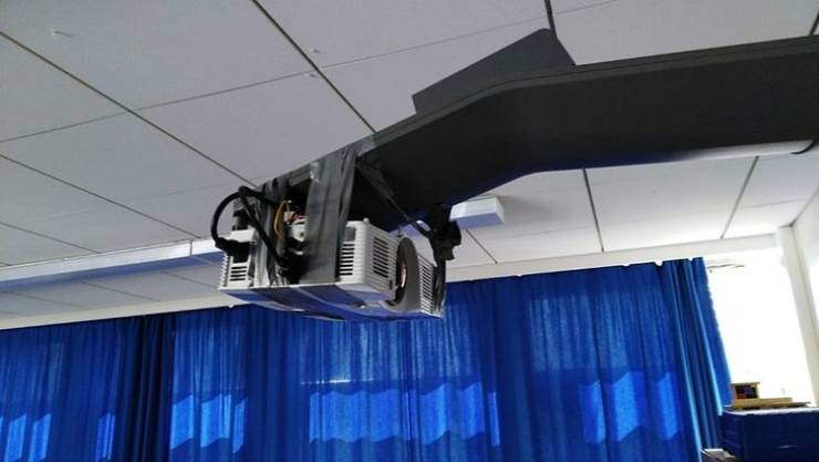 "How my school fixed a broken projector."