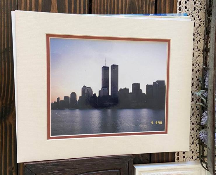 "My parents have a picture of the twin towers two days before 9/11"