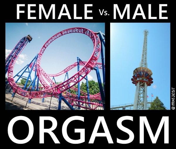 roller coaster - Female vs. Male e Myejest Orgasm