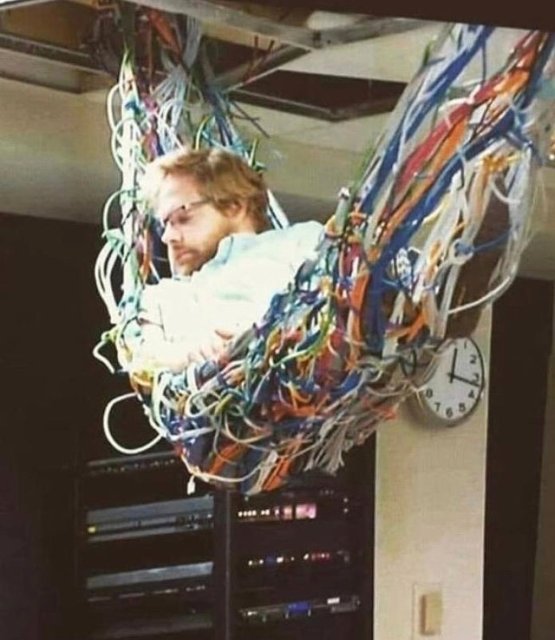 funny cable management