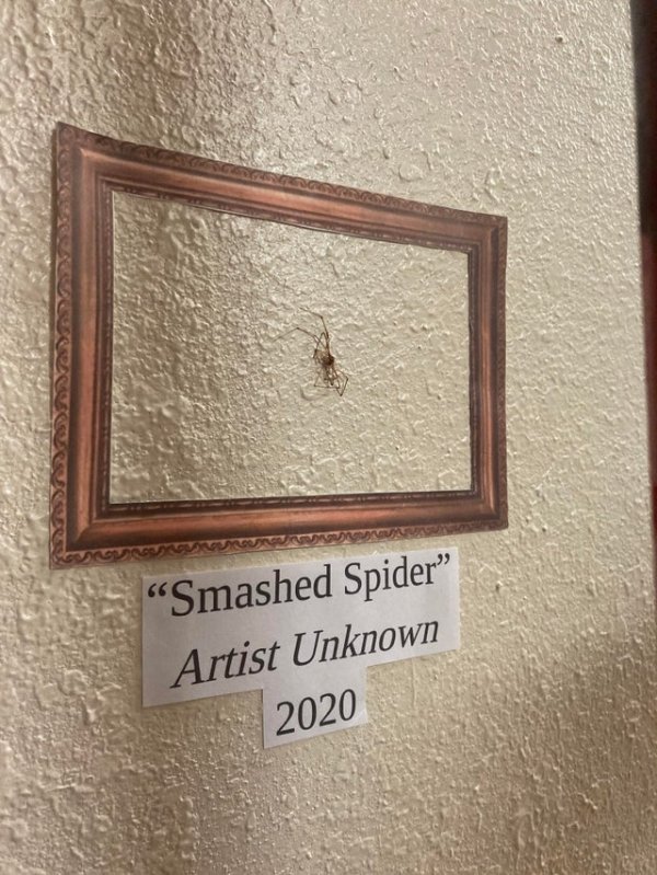 Smashed Spider artist unknown