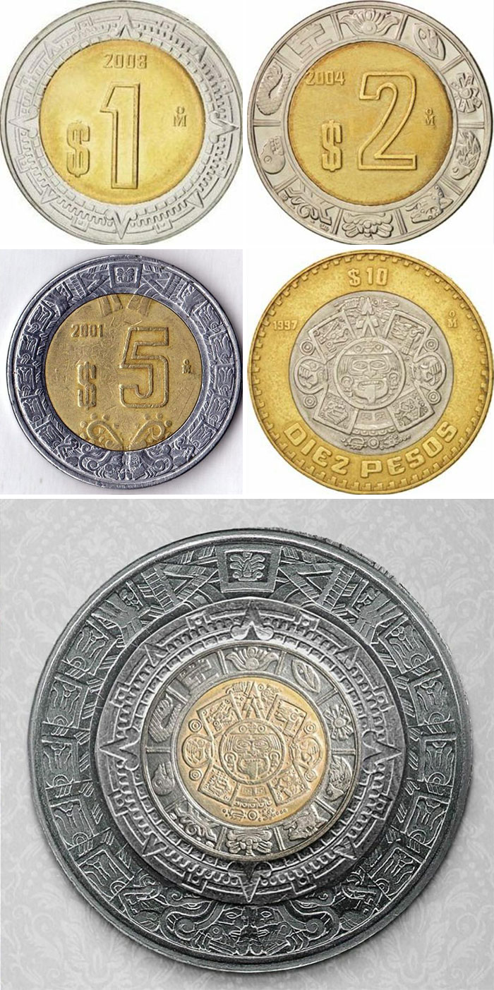 If You Put All The Mexican Coins Together They Turn Into The Aztec Calendar.