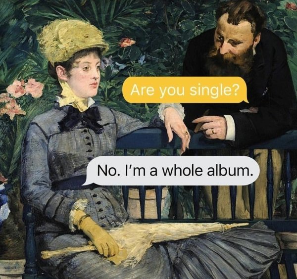 edouard manet famous paintings - Are you single? No. I'm a whole album.